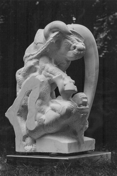 Con Passione, Skulptur, Otto Berndt Steffen, 1992–93, Marmor