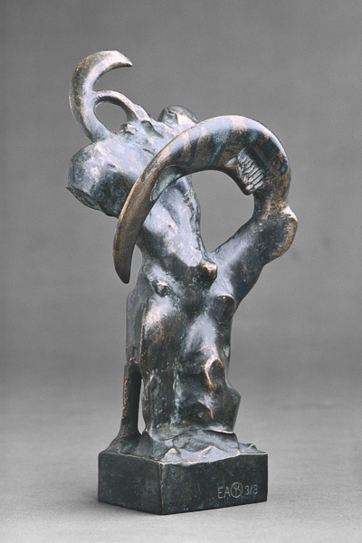Der Schnitter, Plastik, Otto Berndt Steffen, 1998, Bronze