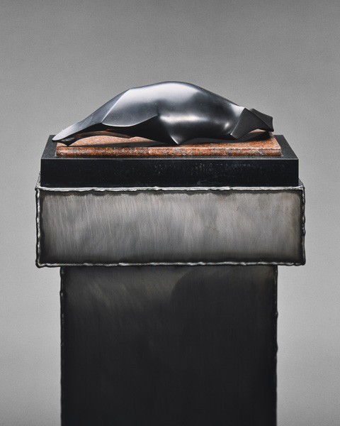 Drehung einer Figur, Skulptur, Otto Berndt Steffen, 1992–93, Marmor