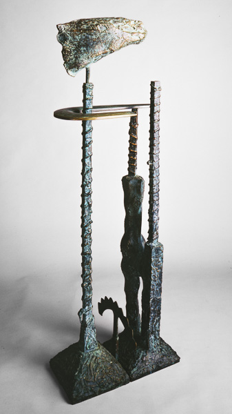 Feldzeichen, Plastik, Otto Berndt Steffen, 1990, Bronze