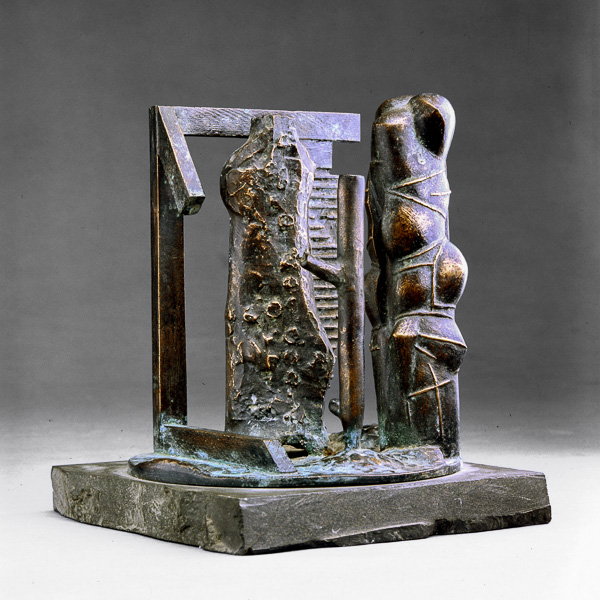 Innen und Außen (Modell), Plastik, Otto Berndt Steffen, 1989, Bronze