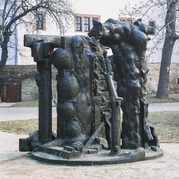 Innen und Außen, Plastik, Otto Berndt Steffen, 1989, Bronze