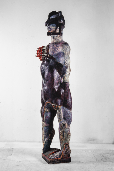 Und nun aufgehört, Skulptur, Otto Berndt Steffen, 1989, Holz